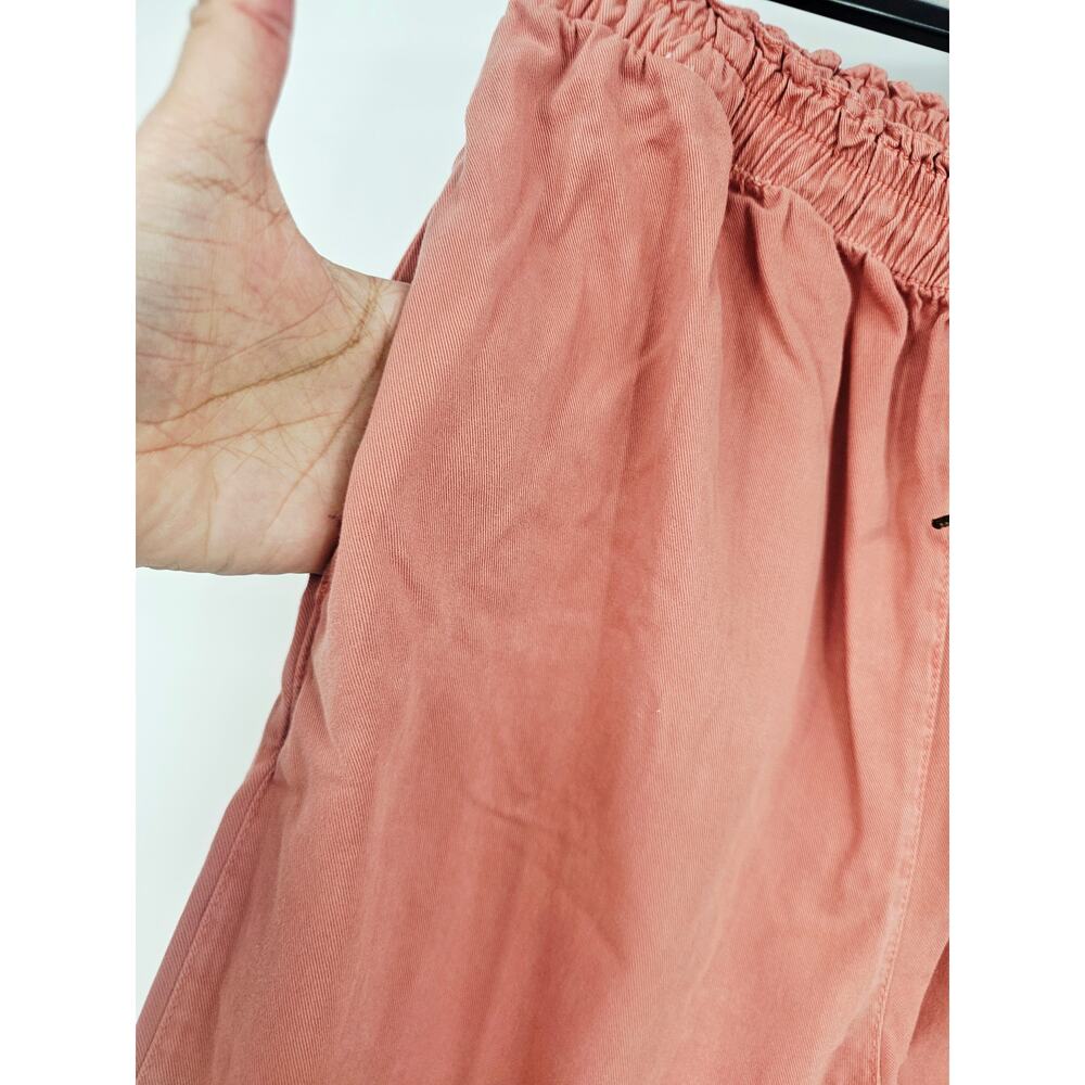 Vintage 90's Orvis Cotton Tapered Pant Salmon Pink Elastic Waist Women's M 3769 - Picture 7 of 8